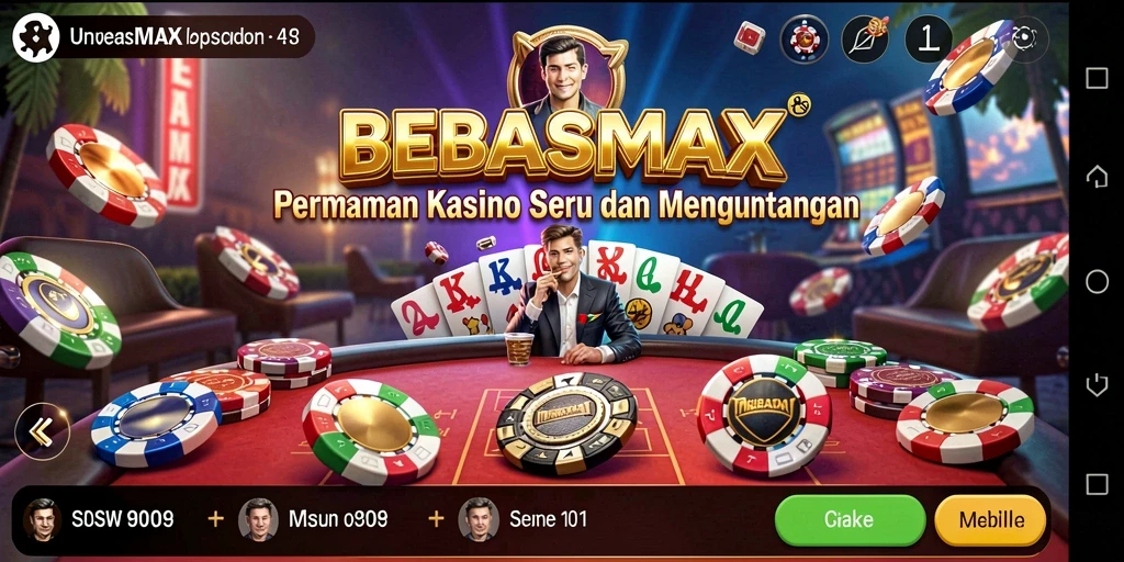 Tampilan gameplay BEBASMAX yang seru dan penuh warna.