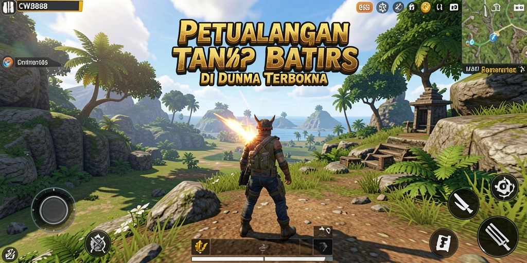 Tampilan dramatis dari gameplay Open World CW8888 yang menakjubkan.