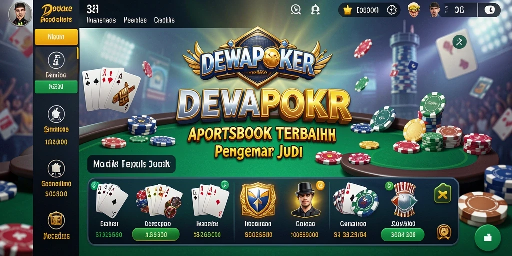 Tampilan utama DEWAPOKER dengan fitur taruhan olahraga yang menarik.