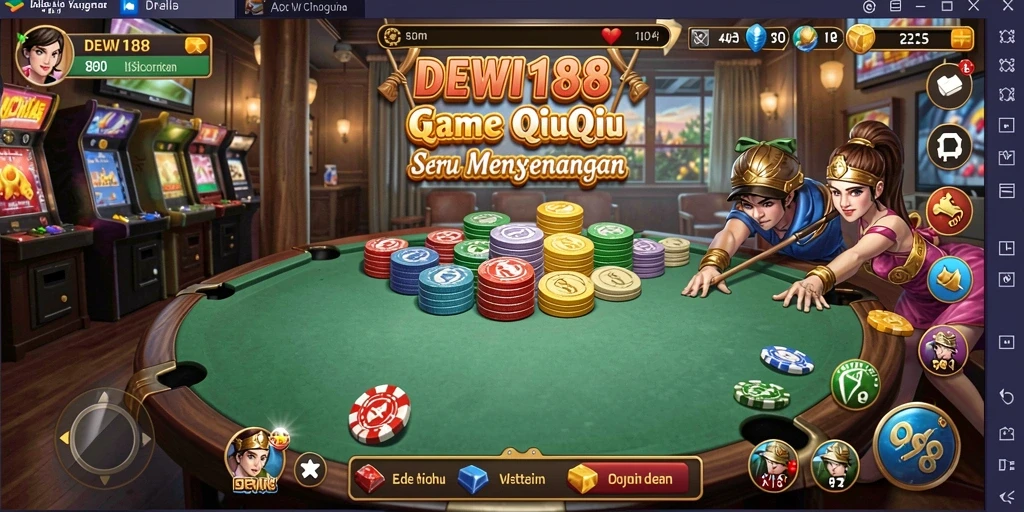 Tangkapan layar gameplay seru DEWI188 QiuQiu.