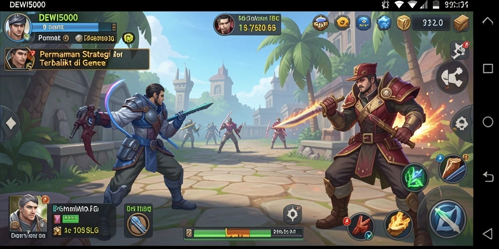 Tampilan gameplay menarik dari DEWI5000 dengan aksi strategi.