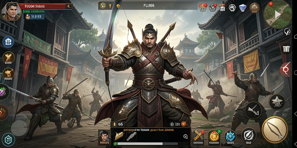 Tampilan gameplay mendebarkan dan penuh strategi dalam FUJI66.