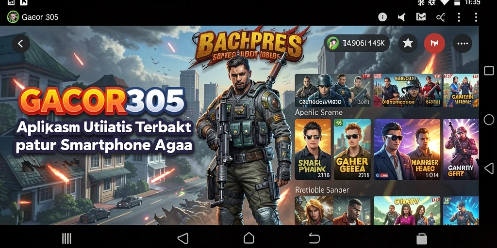 Tampilan antarmuka GACOR305 yang sederhana dan fungsional.