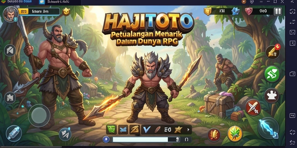 Tampilan gameplay RPG yang menawan dalam HAJITOTO.