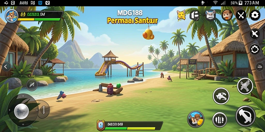 Tangkapan layar menunjukkan gameplay menarik dari MDG188.