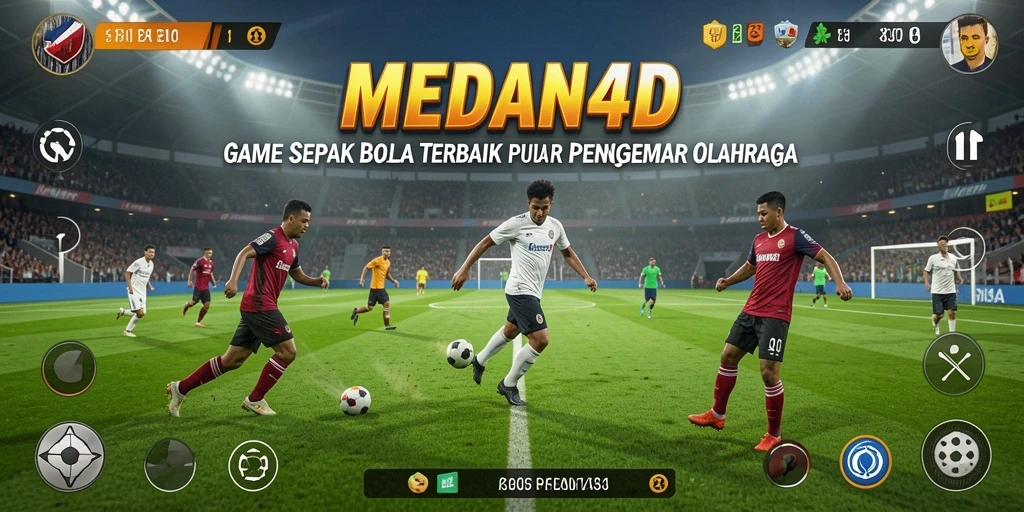 Tampilan gameplay seru di lapangan sepak bola MEDAN4D.