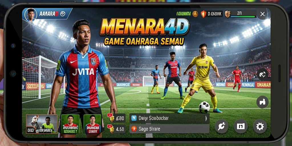 Tampilan gameplay <strong>MENARA4D</strong> yang penuh aksi dan kompetisi.