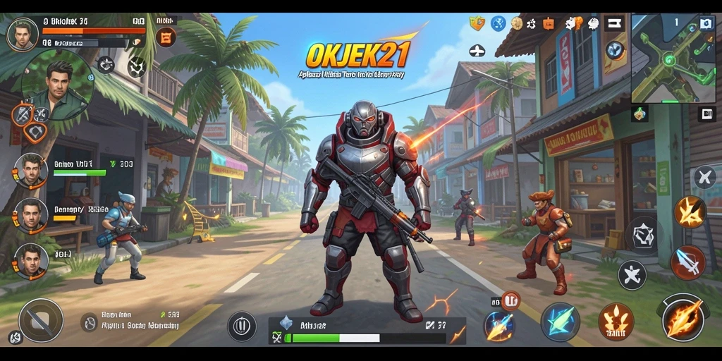 Screenshot tampilan antarmuka aplikasi OKJEK21 yang intuitif dan fungsional.