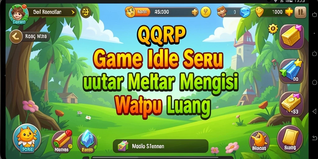 Tampilan gameplay QQRP dengan mekanika idle yang menarik.