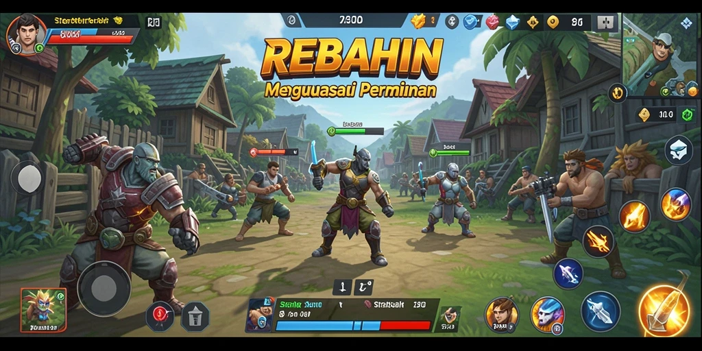 Tampilan menarik dalam permainan strategi REBAHIN.