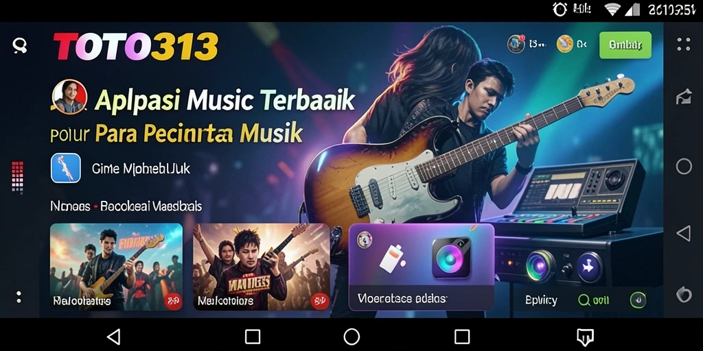 Tampilan utama TOTO313 menampilkan berbagai lagu yang menarik untuk didengarkan.